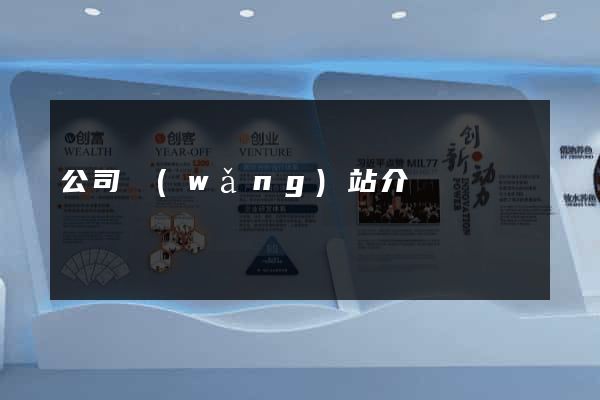 公司網(wǎng)站介紹