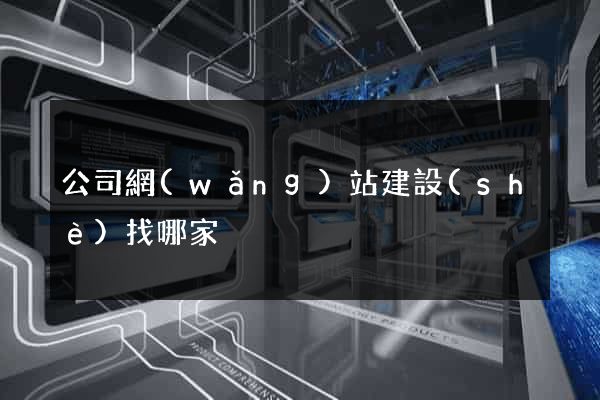 公司網(wǎng)站建設(shè)找哪家