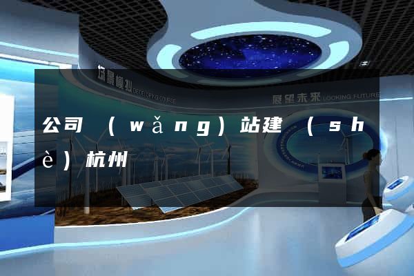 公司網(wǎng)站建設(shè)杭州