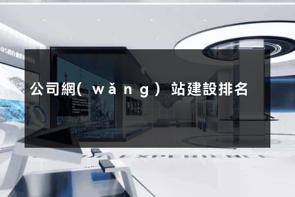 公司網(wǎng)站建設排名
