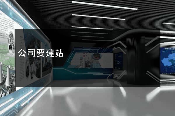公司要建站
