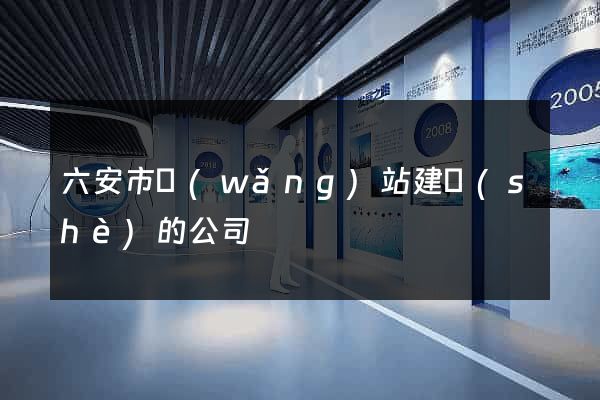 六安市網(wǎng)站建設(shè)的公司