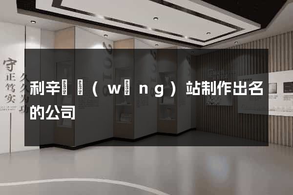 利辛縣網(wǎng)站制作出名的公司
