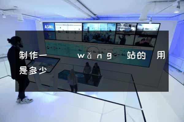 制作一個網(wǎng)站的費用是多少