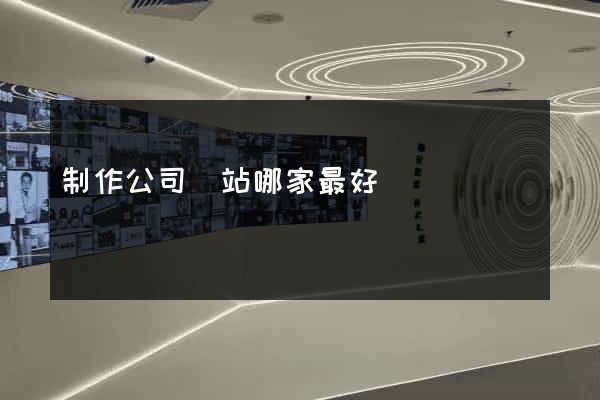制作公司網站哪家最好