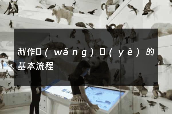 制作網(wǎng)頁(yè)的基本流程