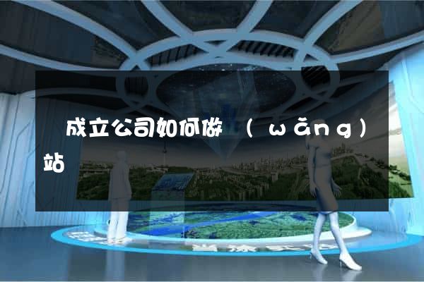 剛成立公司如何做網(wǎng)站
