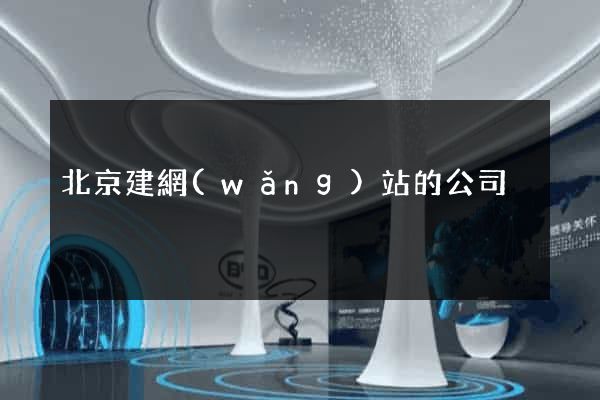 北京建網(wǎng)站的公司