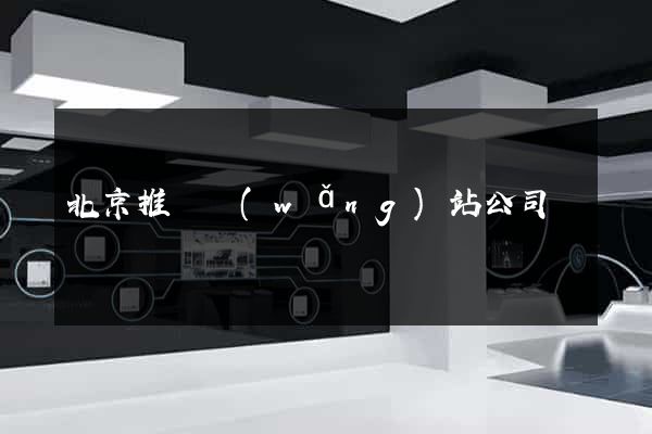 北京推廣網(wǎng)站公司