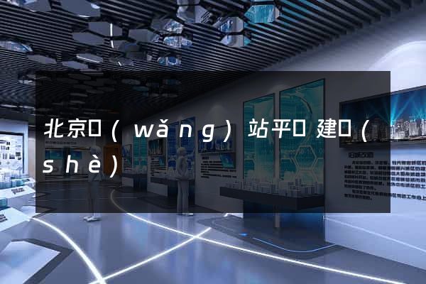 北京網(wǎng)站平臺建設(shè)