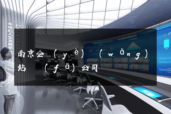 南京企業(yè)網(wǎng)站開發(fā)公司