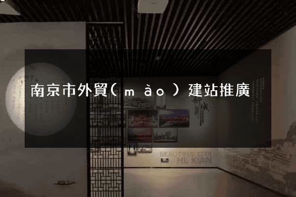南京市外貿(mào)建站推廣