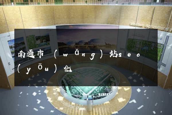 南通市網(wǎng)站seo優(yōu)化