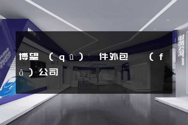 博望區(qū)軟件外包開發(fā)公司