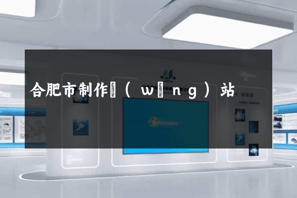合肥市制作網(wǎng)站