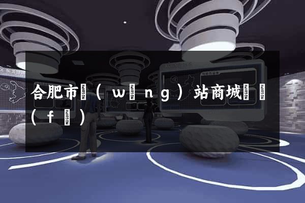 合肥市網(wǎng)站商城開發(fā)