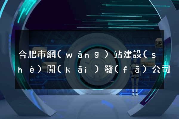 合肥市網(wǎng)站建設(shè)開(kāi)發(fā)公司