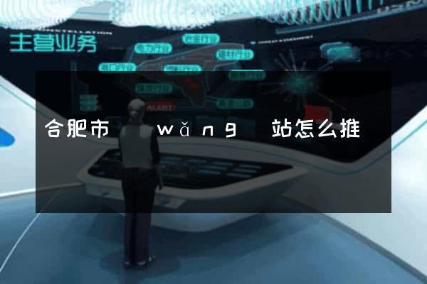 合肥市網(wǎng)站怎么推廣