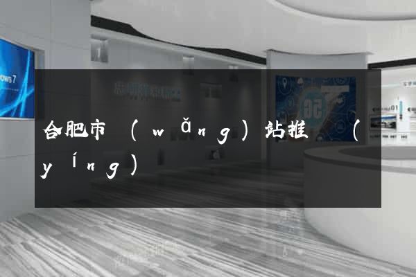合肥市網(wǎng)站推廣營(yíng)銷