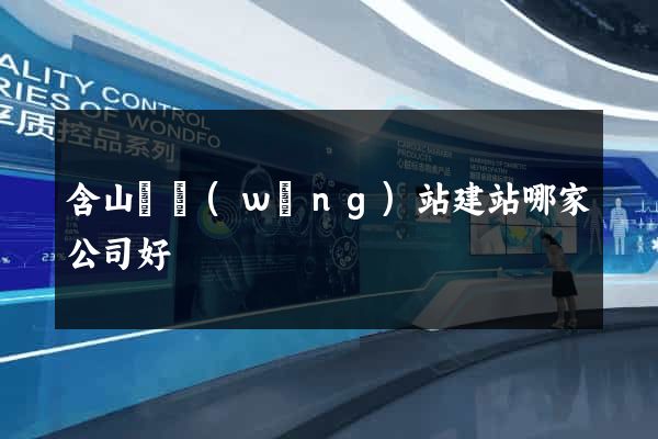 含山縣網(wǎng)站建站哪家公司好