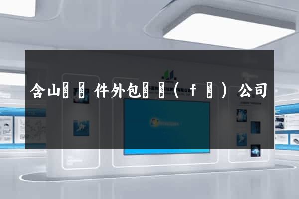 含山縣軟件外包開發(fā)公司
