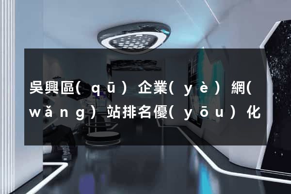 吳興區(qū)企業(yè)網(wǎng)站排名優(yōu)化