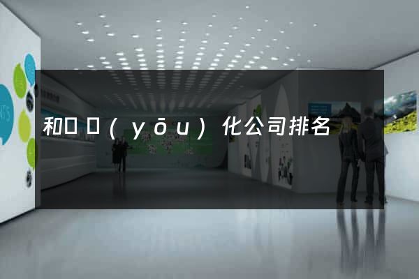 和縣優(yōu)化公司排名