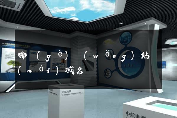 哪個(gè)網(wǎng)站賣(mài)域名