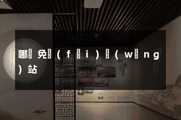 哪個免費(fèi)網(wǎng)站