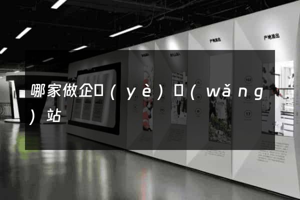 哪家做企業(yè)網(wǎng)站
