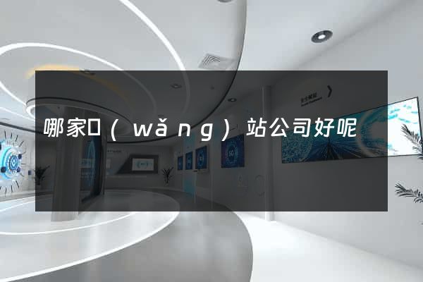 哪家網(wǎng)站公司好呢