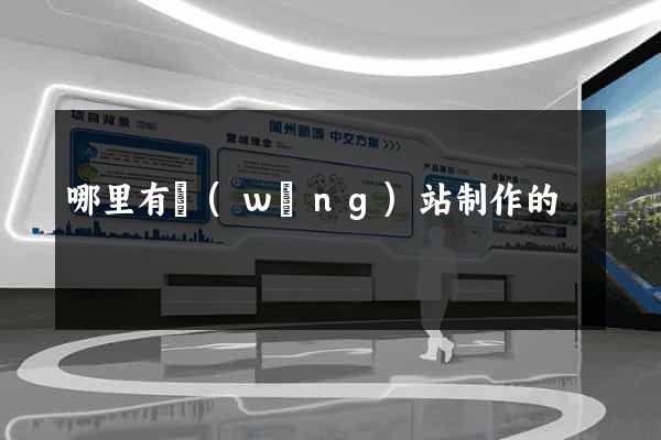 哪里有網(wǎng)站制作的
