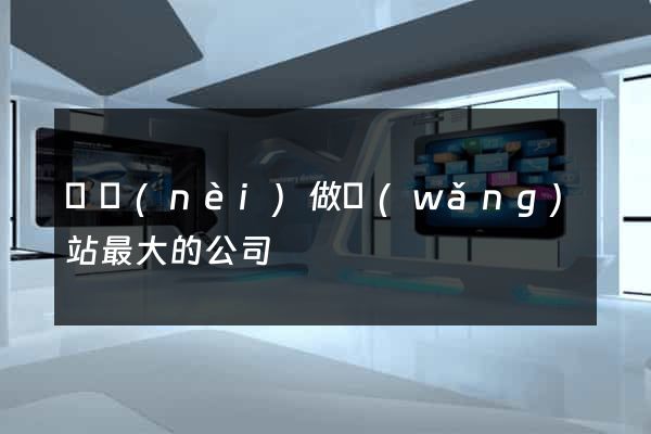 國內(nèi)做網(wǎng)站最大的公司