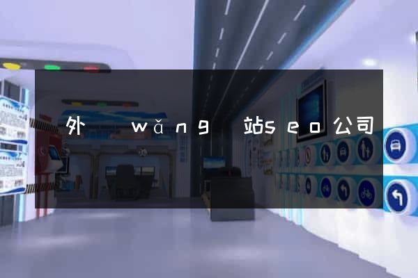 國外網(wǎng)站seo公司