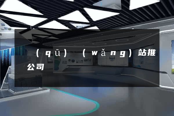 園區(qū)網(wǎng)站推廣公司