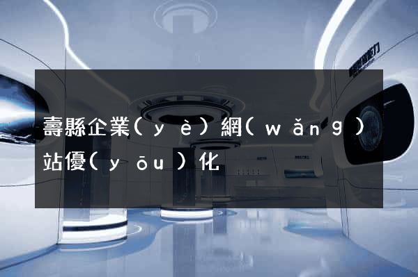 壽縣企業(yè)網(wǎng)站優(yōu)化