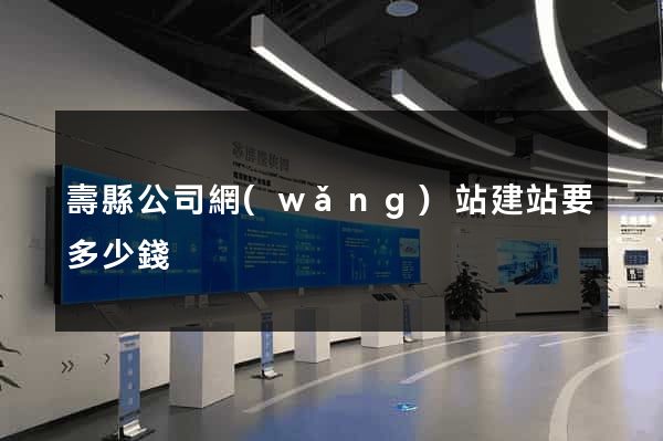 壽縣公司網(wǎng)站建站要多少錢
