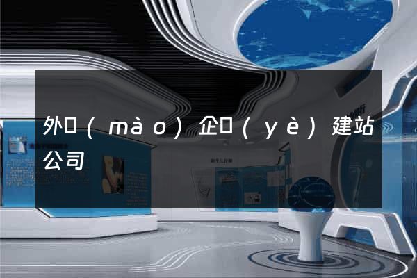 外貿(mào)企業(yè)建站公司