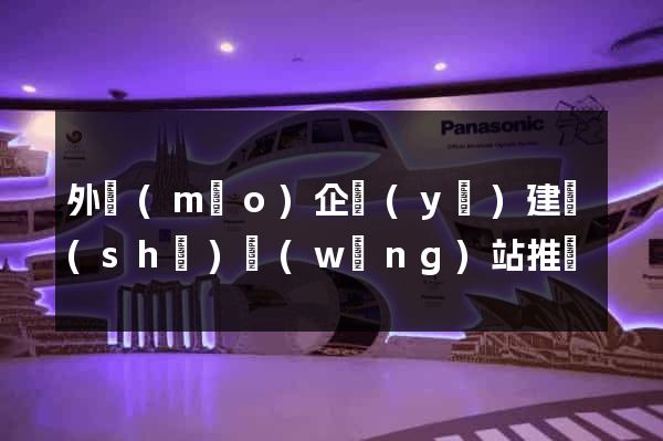 外貿(mào)企業(yè)建設(shè)網(wǎng)站推廣