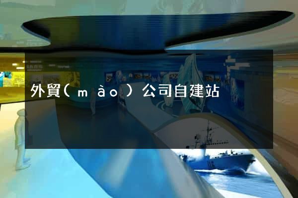 外貿(mào)公司自建站
