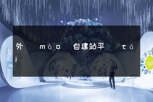 外貿(mào)自建站平臺(tái)
