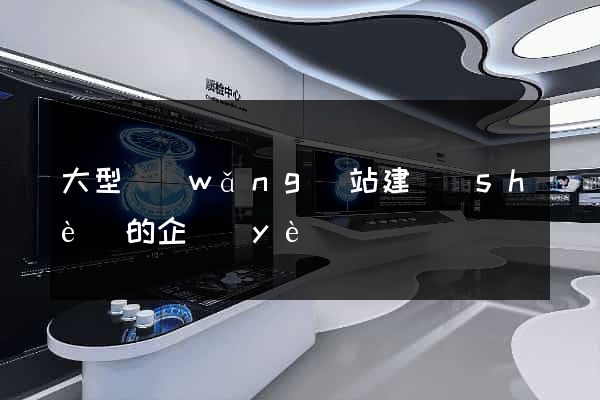 大型網(wǎng)站建設(shè)的企業(yè)