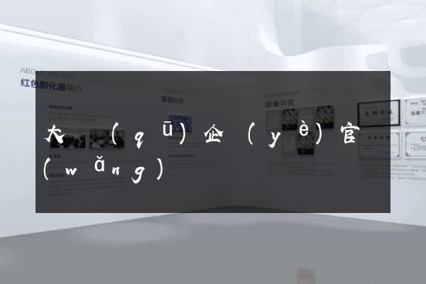 大觀區(qū)企業(yè)官網(wǎng)