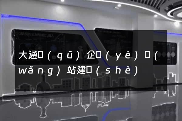 大通區(qū)企業(yè)網(wǎng)站建設(shè)