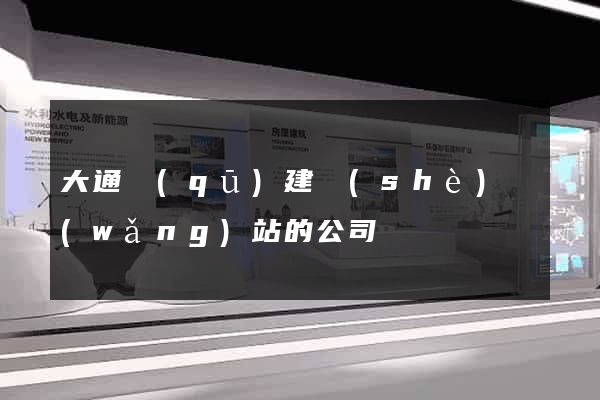 大通區(qū)建設(shè)網(wǎng)站的公司