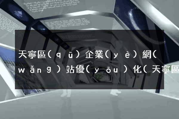 天寧區(qū)企業(yè)網(wǎng)站優(yōu)化(天寧區(qū)平臺公司)