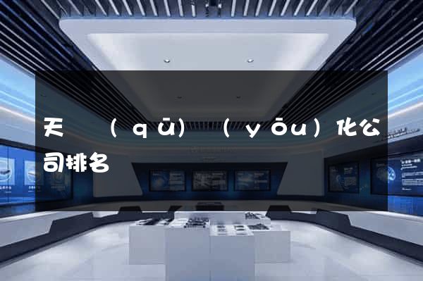 天寧區(qū)優(yōu)化公司排名