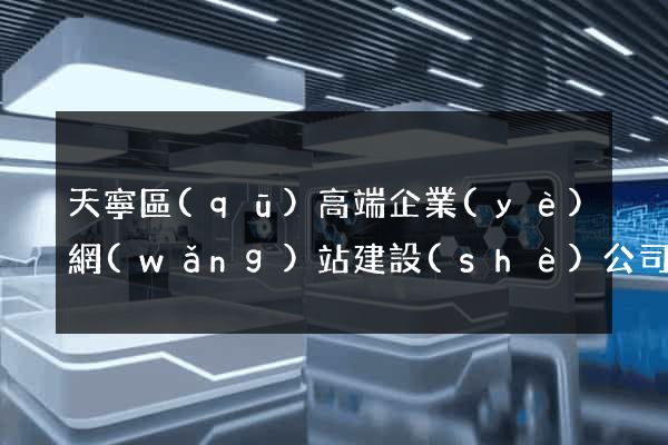 天寧區(qū)高端企業(yè)網(wǎng)站建設(shè)公司