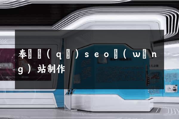 奉賢區(qū)seo網(wǎng)站制作