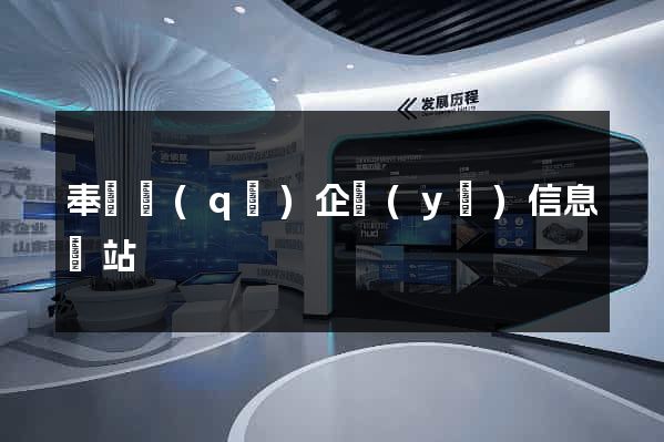 奉賢區(qū)企業(yè)信息網站